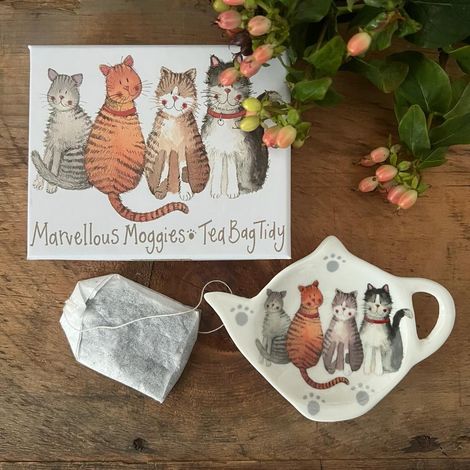 Teebeutelteller TB02 4 Katzen Spodek