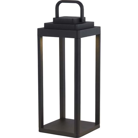 Außenleuchte Tischlampe Balkonleuchte LED schwarz matt Aluminium Gartenlampe