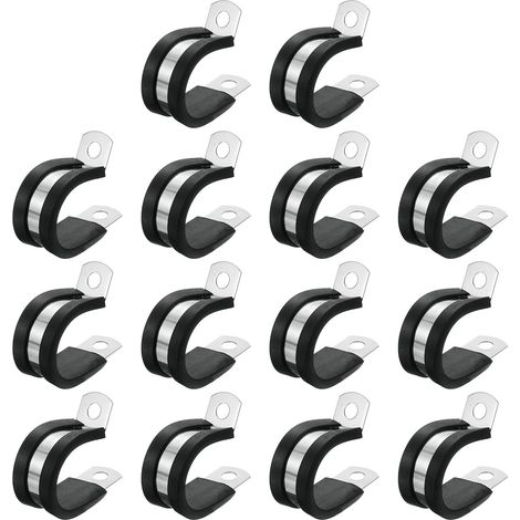 14Pcs 7/8"(22mm) Attache Câble Attache Métallique En Forme De R (1/5)
