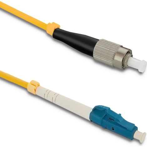 Cable de conexión de fibra óptica Qoltec FC/UPC - LC/UPC  Monomodo  9/125  G652D  Simplex  20 m (1/3)