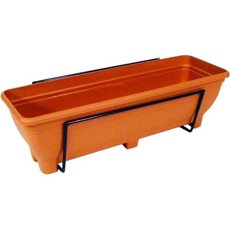 Wall Mounted Trough Planter - Charcoal (1/2)