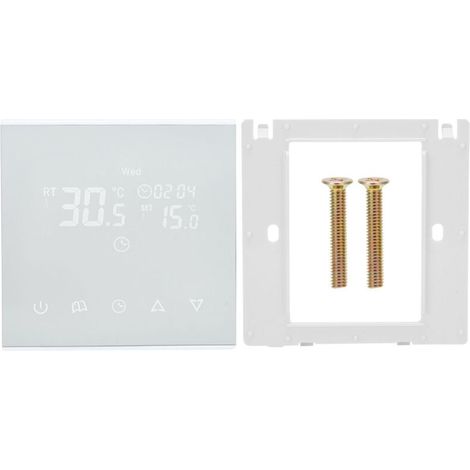 Water/floor thermostat wall-mounted stove temperature control panel. (1/4)