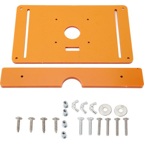 Plaque de Table de routeur, insertion de travail du bois, outils de fraisage avec accessoires (1/5)