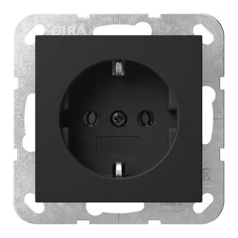 Gira Presa SCHUKO System 55 Nero m [4188005], 4188 005