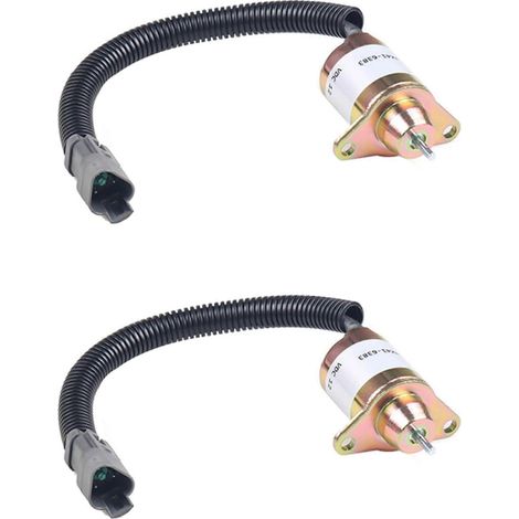 2 électrovannes d'arrêt TK41-6383 12 V pour électrovanne de coupure de flamme Yanmar Thermo King 12 V (1/5)