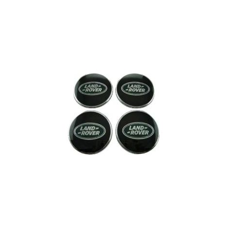 Radnabenkappen für schwarze und grüne Land Rover-Leichtmetallfelgen, 63 mm, 4er-Set