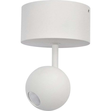 Mini Bora Surface 4,5 W 38° 2700 K Blanc Mat - Spot De Plafond Sphérique Orientable Haute Fidélité Des Couleurs (Irc 93) - Beneito & Faure (1/4)