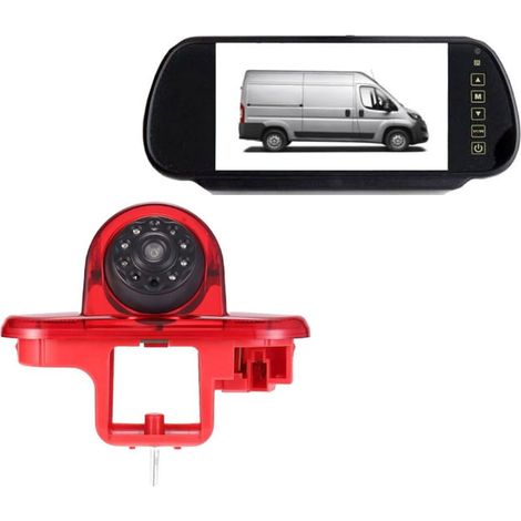 Rétroviseur avec moniteur et caméra de recul et feu stop Opel Vivaro Renault Trafic