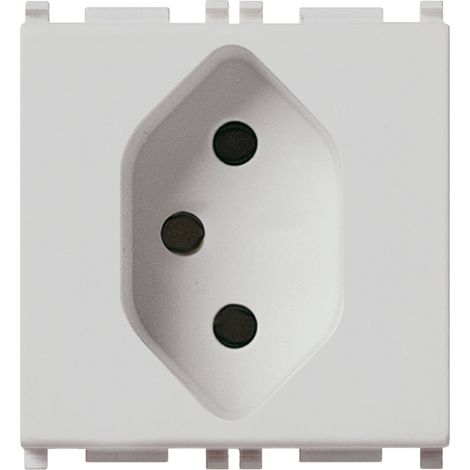 VIMAR - 14226.SL 2P+T 10A Prise suisse type 13, argent