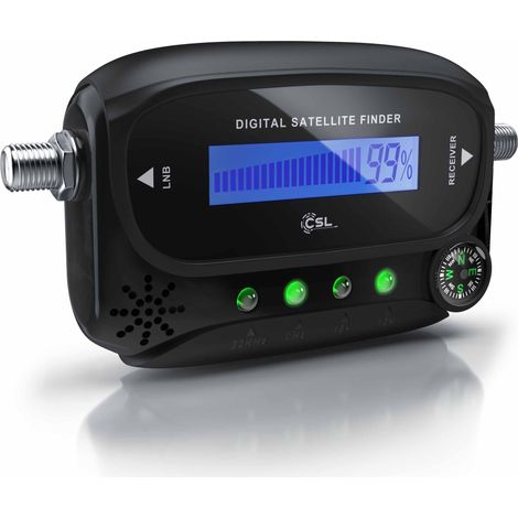 CSL Satfinder, digitaler Satelitensucher mit Anzeige und akustischem Signalton (1/4)