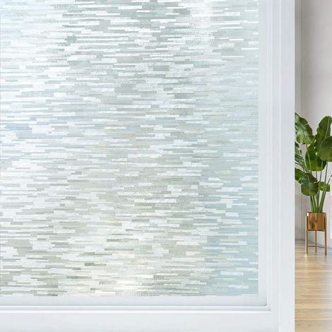 60x200cm Electrostatic Opaque Window Film – UV Protection – Decorative Frosted Design – Easy to Install Without Streaks (1/5)