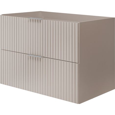 Meuble vasque, Cachemire, 80 × 57 × 46 cm, poignée dorée + Plan de travail (1/5)