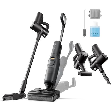 roborock F25 Combo Nass und Trockensauger 20KPa, Laufzeit bis zu 60min, Selbstreinigungsfunktion,Heißlufttrocknung bei,mit KI-unterstützten Rädern