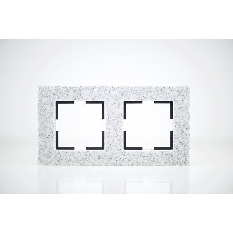 Plaque de finition corian crépuscule 2 postes 84x159x10mm (1/2)