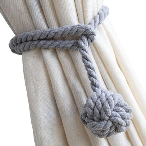 Paquet de 2 embrasses pour Rideaux et Stores, Porte-Rideau à la Mode, Bandes de Rideaux décoratifs Clips Boucle de Rideau, Les Porte-Rideaux Les Plus Pratiques (1/5)