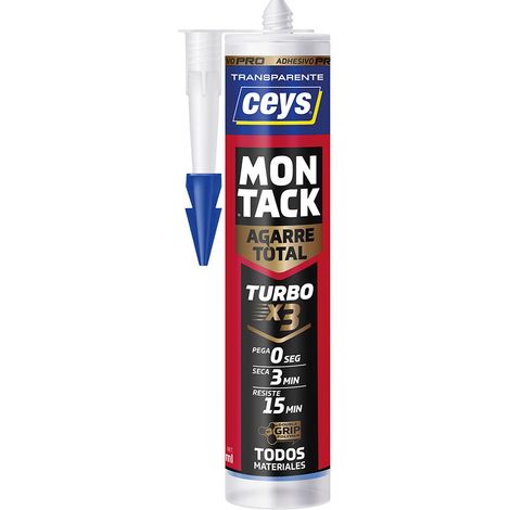 Montack Turbo Pro Transparent Colle De Fixation Ultra Rapide Transparente - Ceys