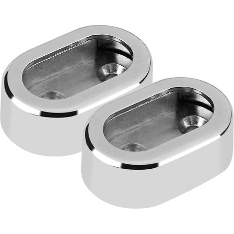 Support De Barre Penderie - Alliage De Zinc - Pour Armoire Et Dressing - 16x32mm - Lot De 2 (1/5)