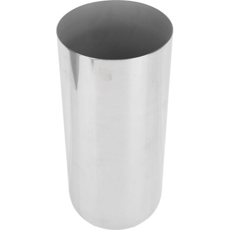Vase en Acier Inoxydable en Métal Cylindre, Vase à Fleurs (1/5)