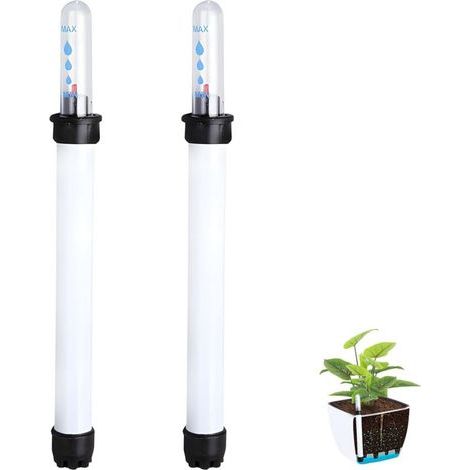 2 pezzi di indicatore del livello dell'acqua, igrometro per terreno, misuratore di umidità per piante, monitor di irrigazione per giardino, prato e uso agricolo (22,8 cm) (1/4)