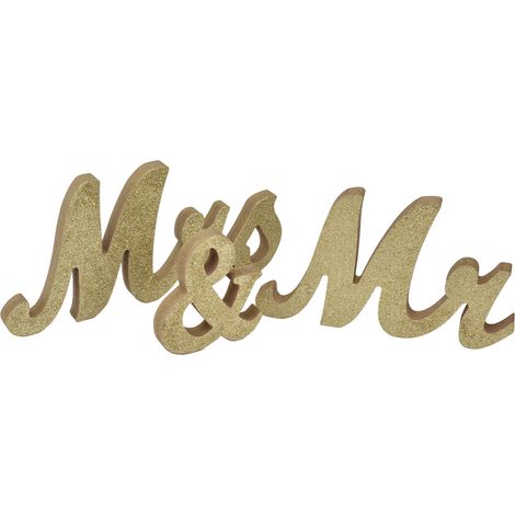 Ornements de mariage lettres anglaises décoratives argent or rose poudré pailleté européen accessoire JM00801 (1/5)