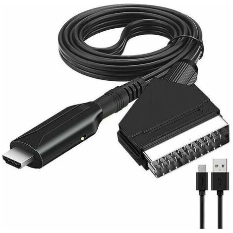 Convertisseur péritel vers Hdmi adaptateur Audio vidéo pour Hdtv/dvd/décodeur/ps3/pal/ntsc (1/4)