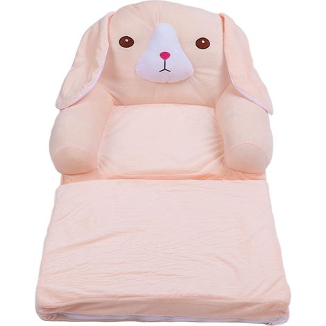 Canapé Enfant Pliable Chien Rose Canapé Lit 2 Places Tissu Doux Mousse Confortable Dépliable Facile à Nettoyer pour Chambre (1/5)