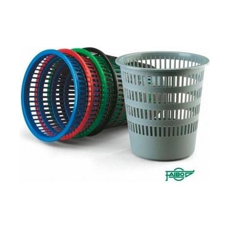 Faibo Kunststoff-Abfalleimer Gitter 16 Liter Inhalt 310x315 mm Serie 306 blau