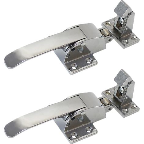 Poignée de porte en métal pour four, réfrigérateur, congélateur, loquet réglable à ressort - Poignée de porte de réfrigérateur - Poignée de traction pour congélateur (B)