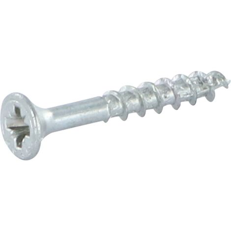 Vis Spax Tête fraisée Pozi N°2 3.5X40 Filetée sur 22 Filetage partiel WIROX-10 pièces