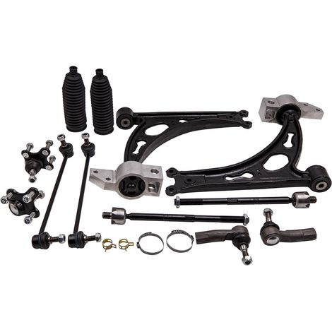 BFO – Kit bras de suspension avant et arrière pour VW Golf 5 6 Touran Tiguan – Acier moulé – Améliore la maniabilité et la sécurité du véhicule