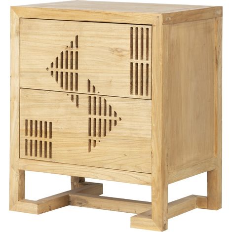Lopburi Couchtisch aus Holz 61x43x73 cm (1/5)