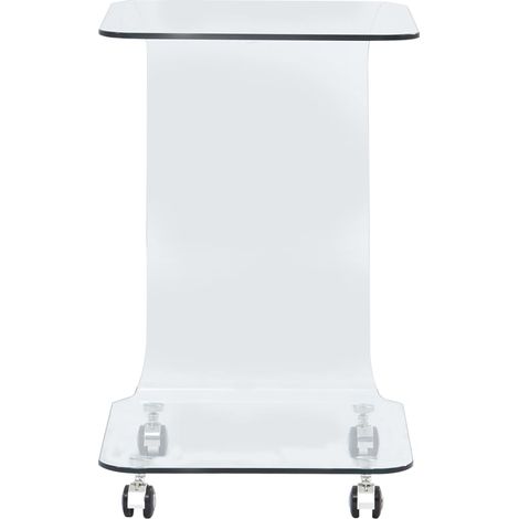 Table basse,Table d'appoint,Table de Salon 45x40x63 cm Verre trempé CFW50060 (1/5)