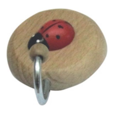 BL GANCIO ADESIVO IN LEGNO COCCINELLA 1 POSTO 2 PZ