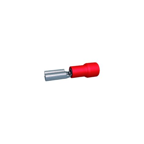 cosses 2.8 x 0.5 mm femelle rouge - boite de 100