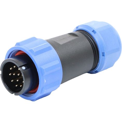 ELMAG HF-Stecker / Steuerleitungsstecker 12-polig zu SRC WIG-Schlauchpakete passend für DD & AD WIG Schweißinverter sowie M3S & P3S Multifunktions-Sch (1/2)