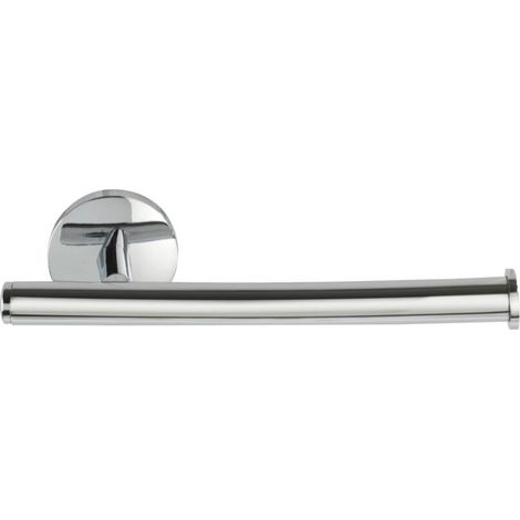 Porte-rouleau papier toilette mural sans perçage – Métal Zinkdruckguss chromé – Dimensions 5x18,5 cm – Installation facile sur divers supports (1/4)