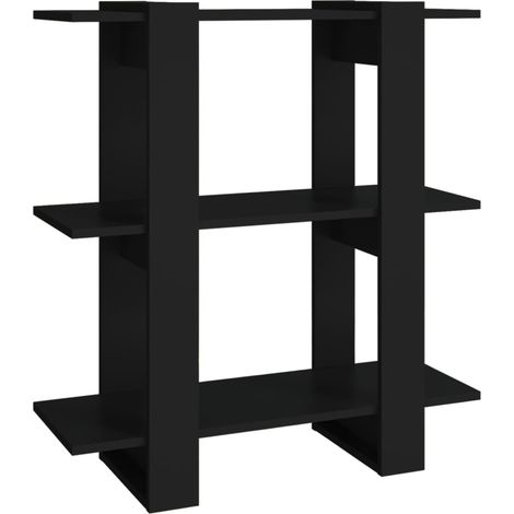 Maison Exclusive - Libreria/Divisorio Nero 80x30x87 cm