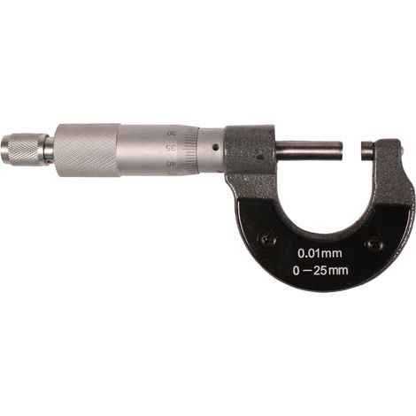 Bügelmessschraube 0 - 25 mm mit 0,01 mm Einteilung