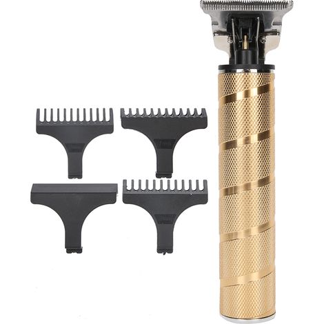 Tondeuse à cheveux professionnelle sans fil, coupe-cheveux électrique avec lame T, rasoir de coiffure pour homme et femme, tondeuse de barbier rechargeable (1/5)
