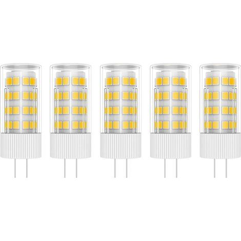 5x G4 LED-Lampe 5W Glühbirne 51 SMD 2835LEDs Warmweiß 3000K LED-Lampe 400LM Entspricht 50W Halogenlampe AC 220V [Energieklasse A+] (1/4)
