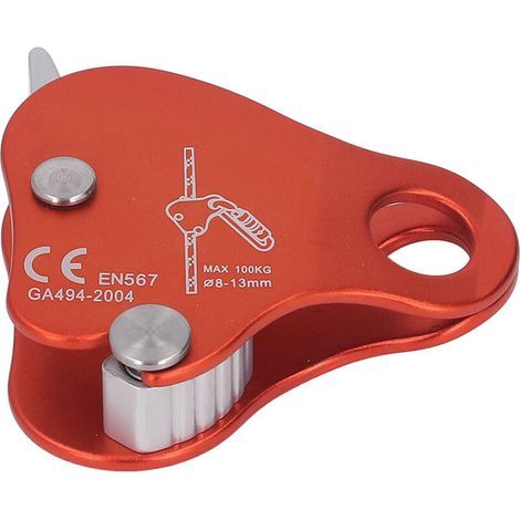 Bloqueur de corde d'escalade autobloquant en aluminium 7075 – Charge 100 kg – Compatible cordes 8-13mm – Pour alpinisme et escalade (1/5)