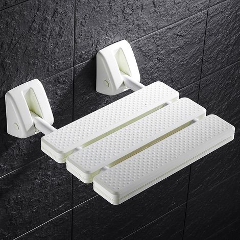 Siège de douche rabattable mural, siège pliable pour salle de bain et sécurité
