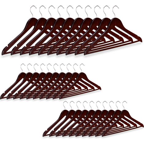Kleiderbügel Holz 30er Set