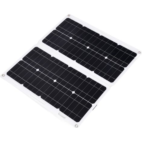 Kit panneau solaire portable et pliable, chargeur de batterie étanche pour camping-car, 50 W, 18 V (1/5)