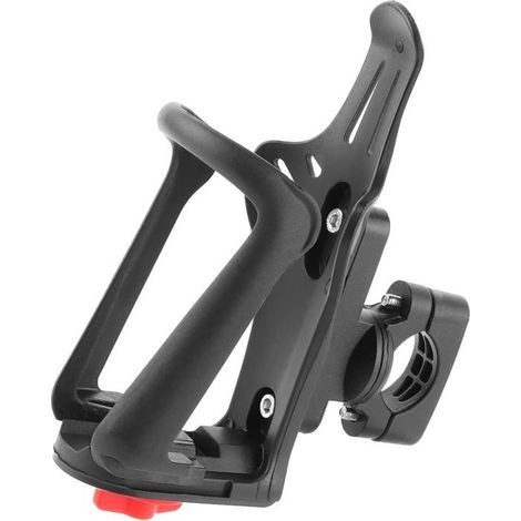 Porte Gourde Bidon Vélo, Support Gourde Route Vélo, Porte-Bidons Bouteille Moto, Porte-bidon de vélo, pour Vélos (Noir) (1/5)