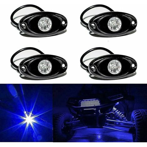 Led Rock Lights Led Neon Underglow Light Waterproof For Car Truck Atv Utv Suv Offroad Boat Underbody Glow Trail Rig Lamp (Blue) (1/4)