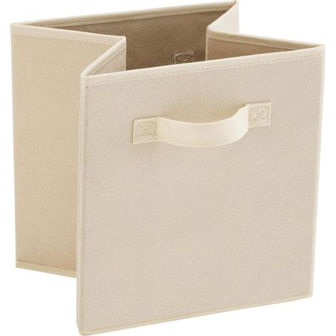 1 Cube de rangement pliable en tissu, 27 cm x 27 cm x 28 cm, sans couvercle, type tiroir, pour salon chambre bureau (1/5)