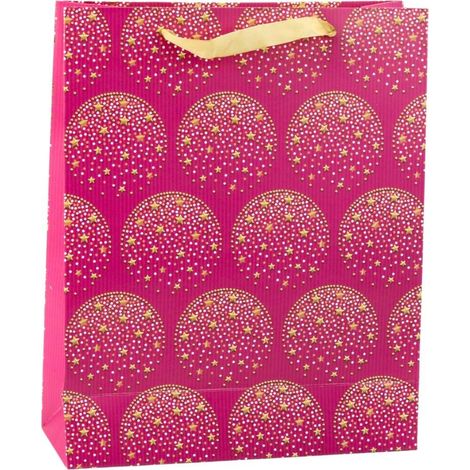 Bolsa de regalo rosa de 23x26x10 cm