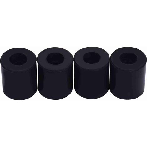 4 pièces cales silicone pleines noires 18mm nivellement lit chauffant pour imprimante 3D Ender-3/Ender-5/CR-X/CR-10/CR-10S haute température 200°C (1/4)