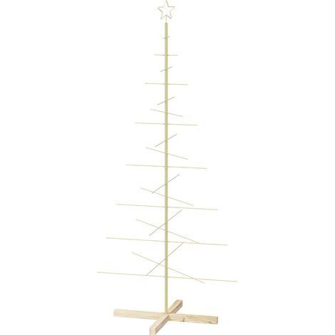 Metal Christmas Tree KUOPIO 180 cm Steel Gold vidaXL